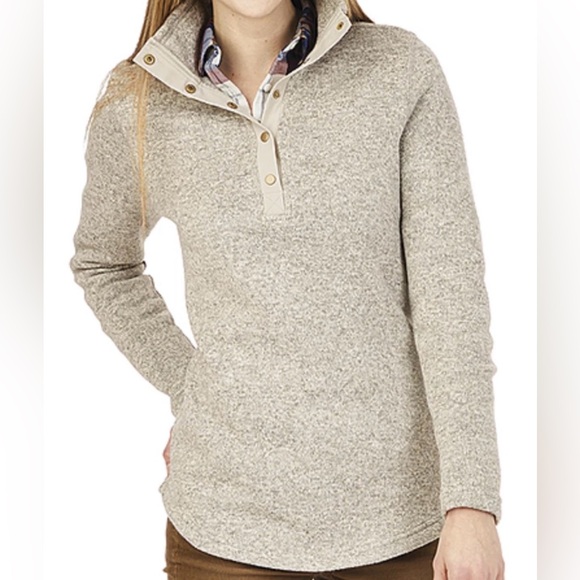 Charles River Apparel Sweaters - Charles River Apparel Hingham Beige Pullover Tunic Women’s 3XL Plus Size